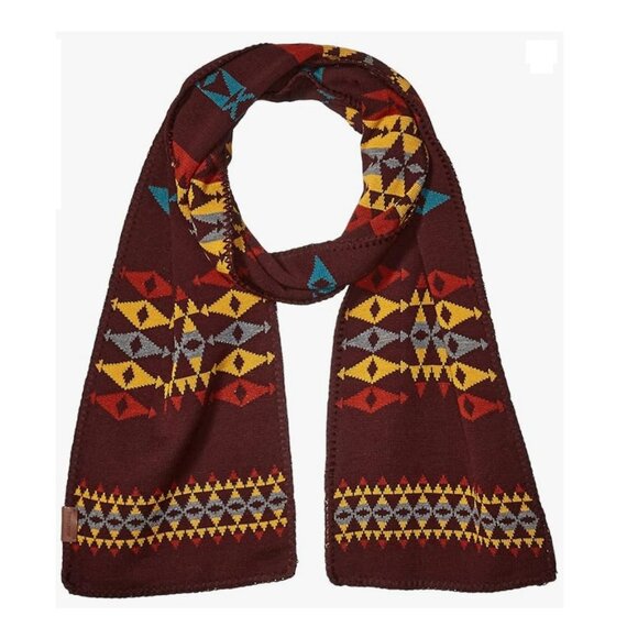 Pendleton Chief Joseph Knit Unisex Merlino Wool Muffler Scarf Aztec Print